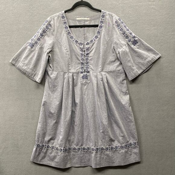 Part Two Denmark Lagenlook Tunic Top Womens 14 UK (10 US?) Embroidered Boho - Picture 1 of 16
